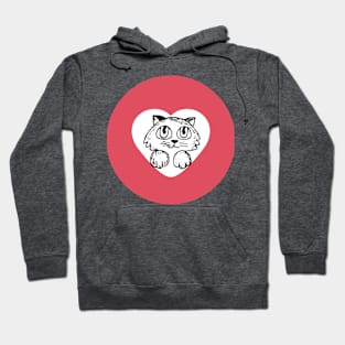 Cat lover/Cat in my heart Hoodie